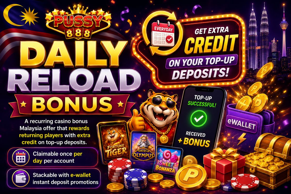 Daily Reload Bonus: get extra credit on your top-up deposits every day