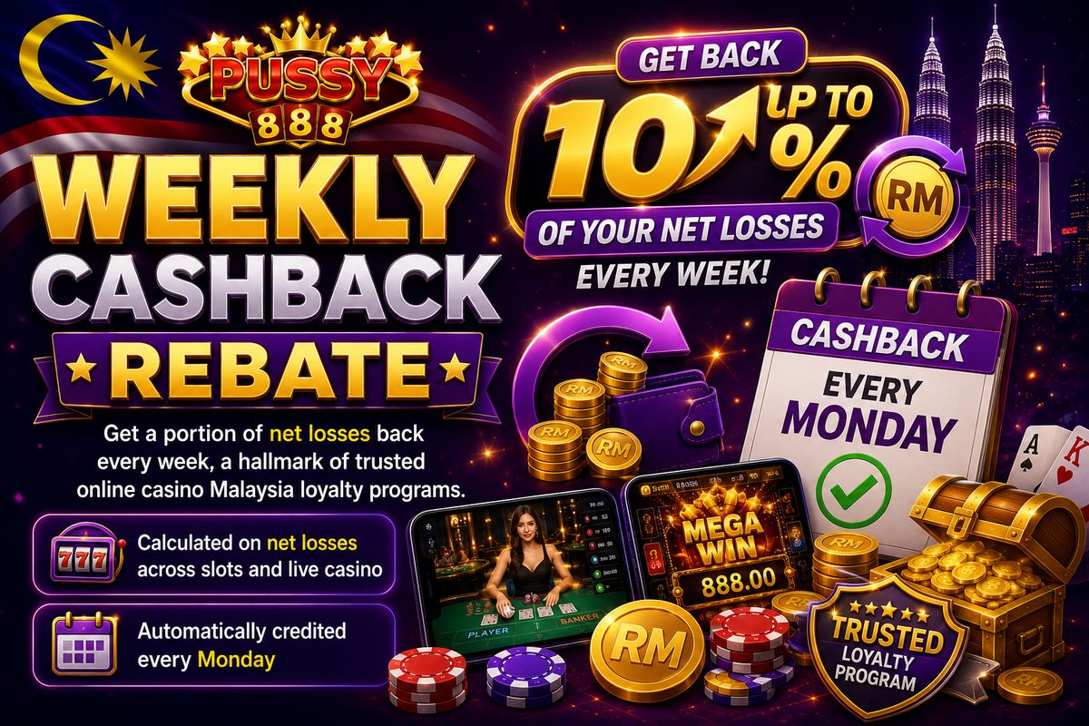 Weekly Cashback Rebate: get up to 10% of your net losses back every Monday